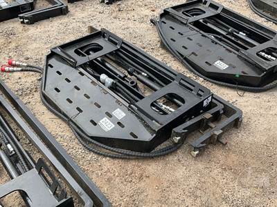 2026 GIYI SF60 Skid Steer Forks with Hyd Positioner, Universal Skid Mount