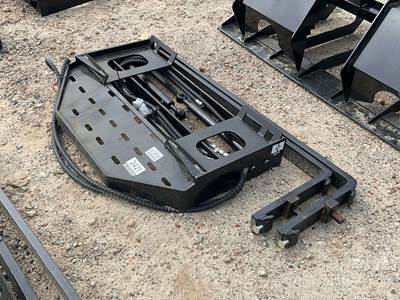 GIYI SF60 Skid Steer Forks with Hyd Positioner, Universal Skid Mount