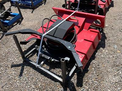 GIYI X-DM43 Skid Steer Attachment, 43" Working Width, 54 Blades, 100-300 RPM