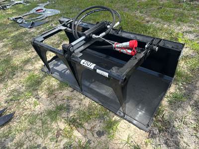 GIYI X-PG44 44 Inch Single Cylinder Grapple Bucket, Mini Skid Steer Mount