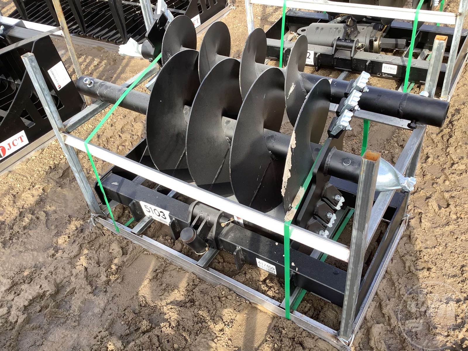 2024 JCT HYDRAULIC AUGER W/ 12” & 18” BITS Skid Steer Attachment For