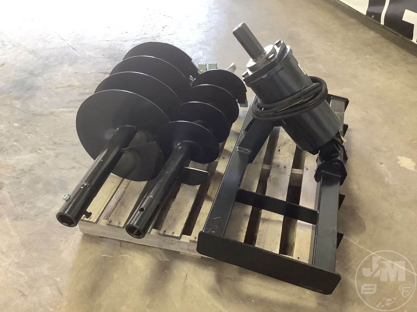 2023 JCT HYDRAULIC POST HOLE AUGER W/ 12” & 18” BITS Skid Steer Attachment For Sale Glencoe