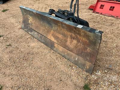 Used John Deere 6'6" 6-WAY Dozer Blade Skid Steer Attachment