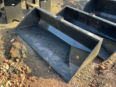 Used KC 78 Inch Smooth Bucket, Universal Skid Steer Mount