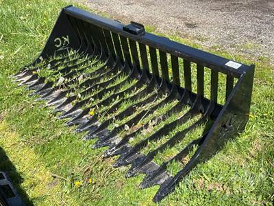 KC 76 Inch Rock Bucket, Universal Skid Steer Mount