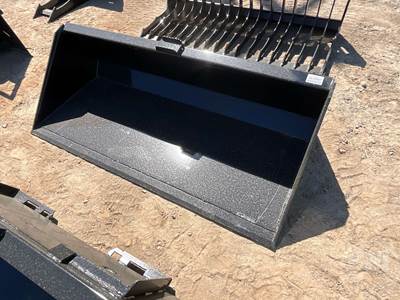 Unused KC 78 Inch Smooth Bucket, Universal Skid Steer Mount