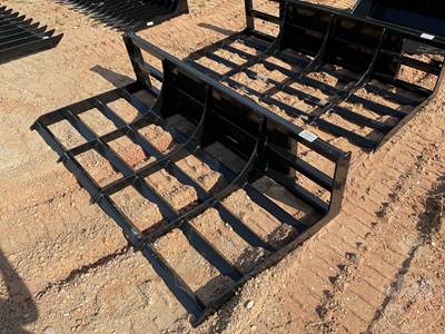 Unused 72 Inch Land Leveler Skid Steer Attachment, Universal Skid Mount