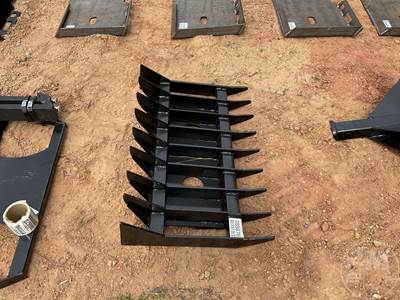 KC 32 Inch Root Rake, Mini Skid Steer Mount