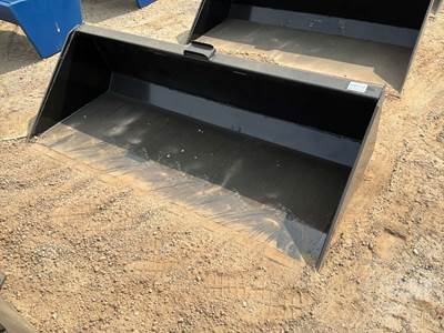 KC 78 Inch Smooth Bucket Skid Steer Attachment, Universal Skid Mount
