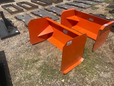 KC 36" Snow Pusher Mini Skid Steer Attachment