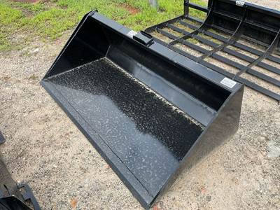 Unused KC 66" Smooth Bucket Skid Steer Attachment, Universal Mount