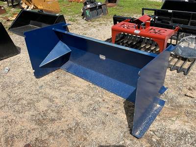 KC 72" Snow Pusher, Universal Skid Steer Mount