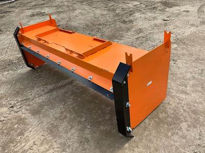 2026 KC 96 Inch Snow Pusher, Universal Skid Steer Mount w/ Steel Blade