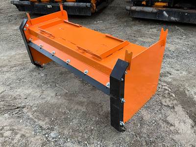 Unused KC 72 Inch Snow Pusher Skid Steer Attachment, Universal Mount