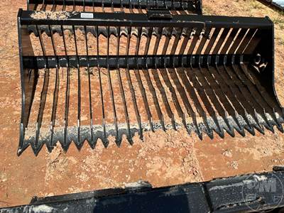 KC 71 Inch Rock Bucket, Universal Skid Steer Mount