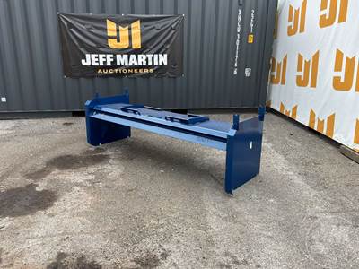 KC 8 ft Snow Pusher Skid Steer Attachment, Universal Skid Mount