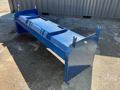 Unused KC 8 ft Snow Pusher Skid Steer Attachment, Universal Mount