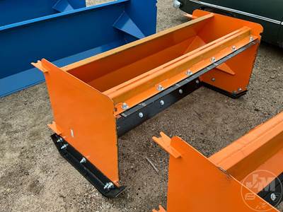 Unused KC QT-SP-6-23-PB 6 ft Pull-Back Snow Pusher, Universal Skid Steer Mount