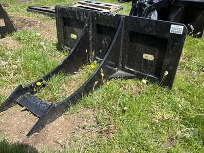 KC Rock Picker Skid Steer Attachment, Universal Skid Mount
