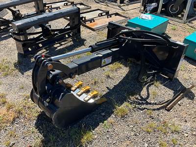Landhonor BH-12-72D 18" Backhoe Skid Steer Attachment, Universal Skid Mount, 72" Digging Depth