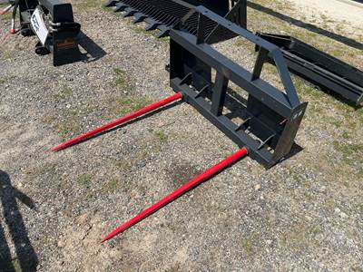 Landhonor BS-12-2500G 49" Bale Spear Skid Steer Attachment, 2500 lb Capacity