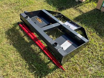 LANDHONOR BS-12-2500G Bale Spear Skid Steer Attachment, Universal Skid Mount