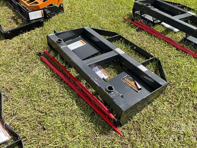 2026 LANDHONOR BS-12-2500G Bale Spear Skid Steer Attachment, Universal Skid Mount