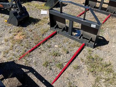 Landhonor BS-12-2500H 49 Inch Bale Spear Skid Steer Attachment, Universal Mount
