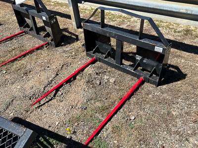 Unused Landhonor BS-12-2500H 49 Inch Bale Spear, Universal Skid Steer Mount