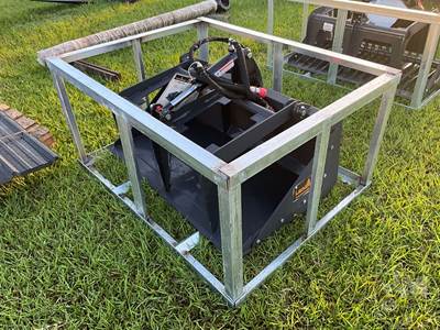 Landhonor MGB-72-44W 44" Single Cylinder Grapple Bucket, Mini Skid Steer Mount