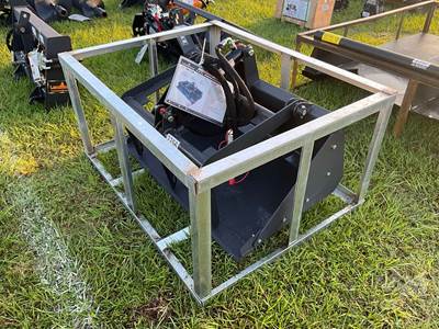 Landhonor MGB-72-44W 44" Single Cylinder Grapple Bucket, Mini Skid Steer Mount
