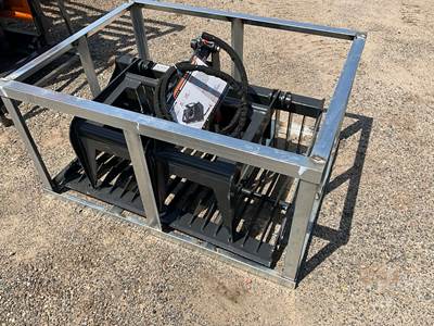 LANDHONOR MRB-72-44W 44" Rock Grapple Bucket, Mini Skid Steer Mount