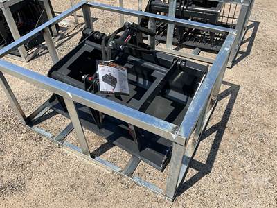 LANDHONOR MRB-72-44W 44" Single Cylinder Grapple Bucket, Mini Skid Steer Mount