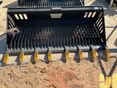 Unused LANDHONOR RB-14-72W 72" Rock Bucket, Universal Skid Steer Mount