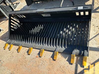2026 LANDHONOR RB-14-78W 78" Rock Bucket, Universal Skid Steer Mount