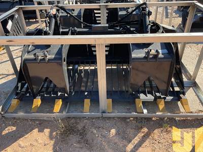 Unused Landhonor RGB-11-72W 72 Inch Rock Grapple Bucket, Universal Skid Mount
