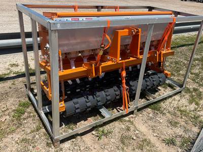 Landhonor SD-22-72W 72" Seed Box Skid Steer Attachment, 60 Gal 10 Row