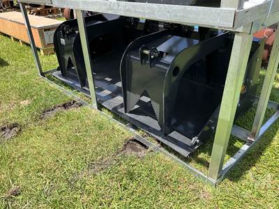 2026 LANDHONOR SGB-11-72W 72" Dual Cylinder Grapple Bucket, Universal Skid Mount