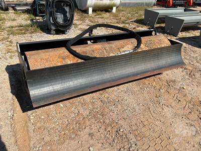 Used MBW ATS84/ATP84 84 Inch Vibratory Roller Skid Steer Attachment, Universal Skid Mount