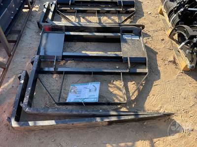 Unused Mower King 48 Inch Forks with Mast, Universal Skid Steer Mount