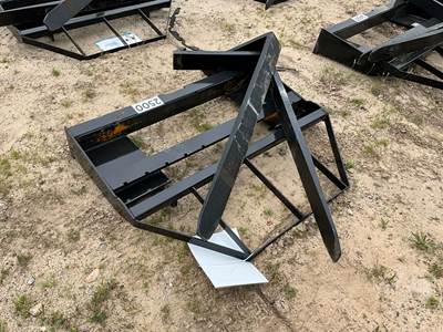 Mower King SA 48" Skid Steer Forks with Mast, 4000 lb Quick Attach