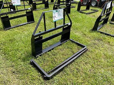 Unused Mower King SA 48 Inch Forks with Mast, Universal Skid Steer Mount, 4,000 lb Rating