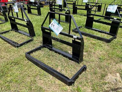 Mower King SA 48 Inch Skid Steer Forks with Mast, 4,000 lb Universal Mount