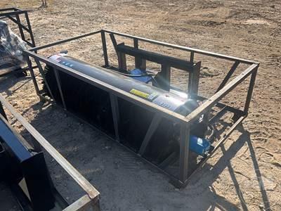 Unused Mower King SSAB72 84" Hydraulic Broom Skid Steer Attachment, 72" Working Width