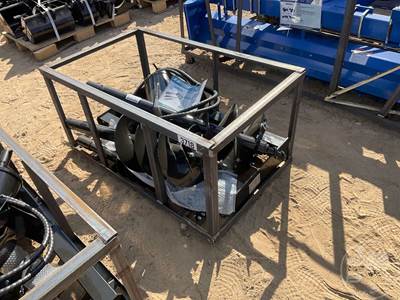 Mower King SSECAG-Y Hydraulic Auger Skid Steer Attachment w/ 6", 12", 14" Bits