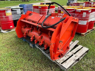2023 TOP CAT SSFM81 62 Inch Hydraulic Mulcher Skid Steer Attachment, Universal Skid Mount