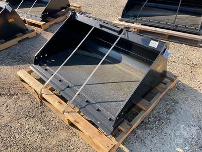 Unused Toro 22548 54 Inch Smooth Bucket, Universal Skid Steer Mount