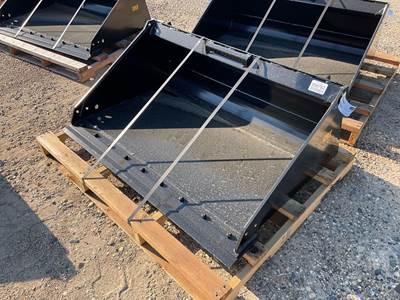 Toro 22548 Unused 54 Inch Smooth Bucket, Universal Skid Steer Mount