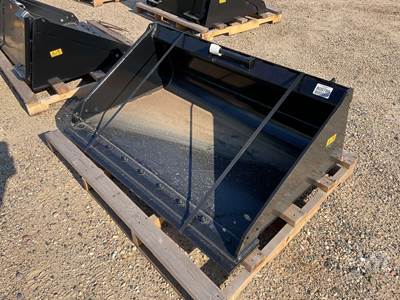 Unused Toro 22548 54 Inch Smooth Bucket, Universal Skid Steer Mount