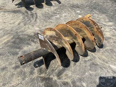 Auger Bit Skid Steer Attachment